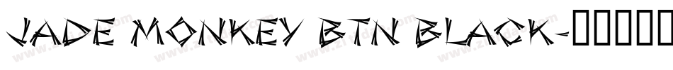 Jade Monkey BTN Black字体转换